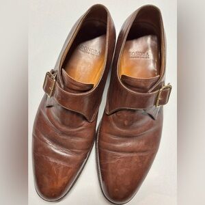 Rare Bonora Calzolai Dal 1878 hand made Italian leather monk strap men's size 8